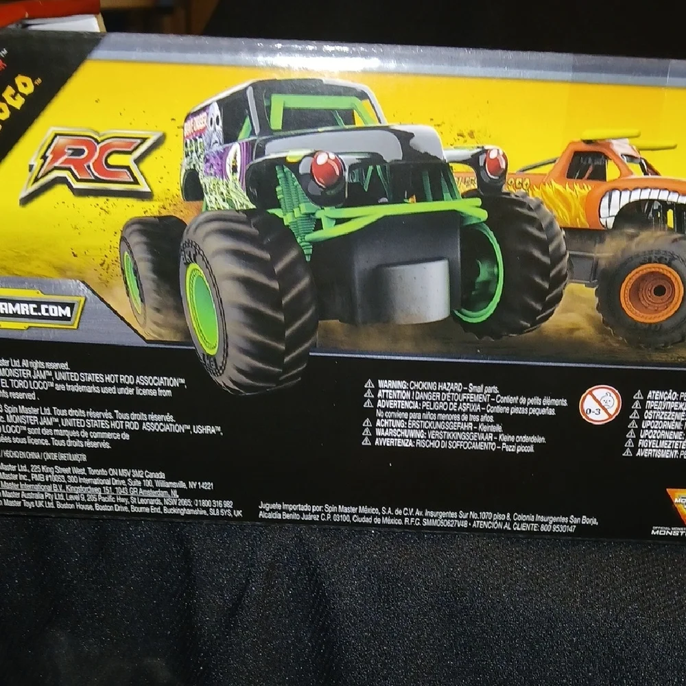 Monster Truck Showdown: Green & Orange Remote Control Set